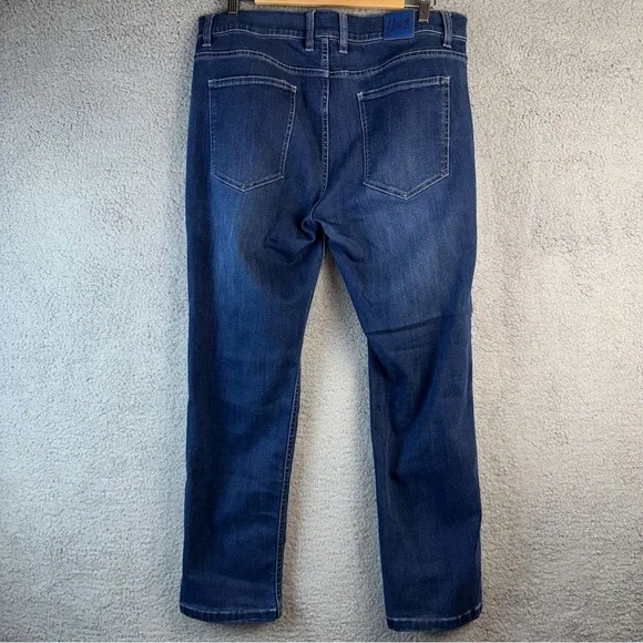 Mugsy Jeans Men's 36x30 Blue Kinzies Cotton Blend Straight Leg Distressed Denim - Picture 6 of 13